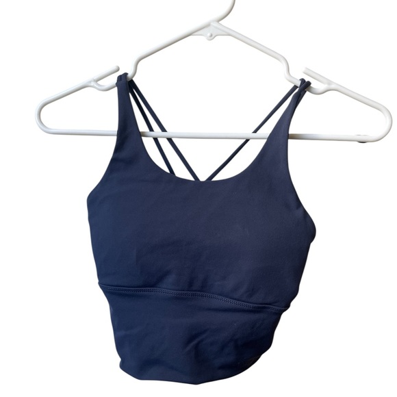 Astoria Women's Lilac Gray Strappy Sports Bra - Picture 4 of 5